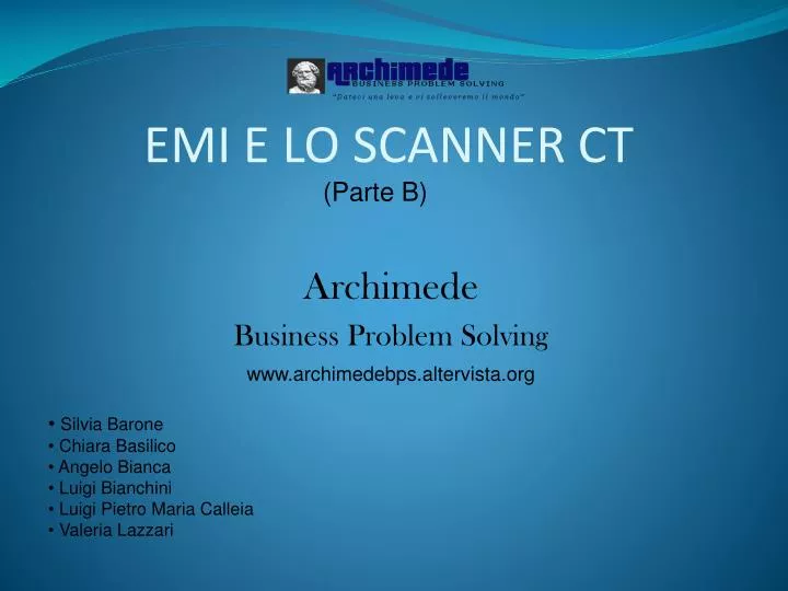 emi e lo scanner ct