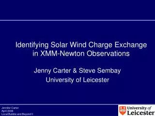 Identifying Solar Wind Charge Exchange in XMM-Newton Observations