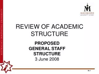 REVIEW OF ACADEMIC STRUCTURE