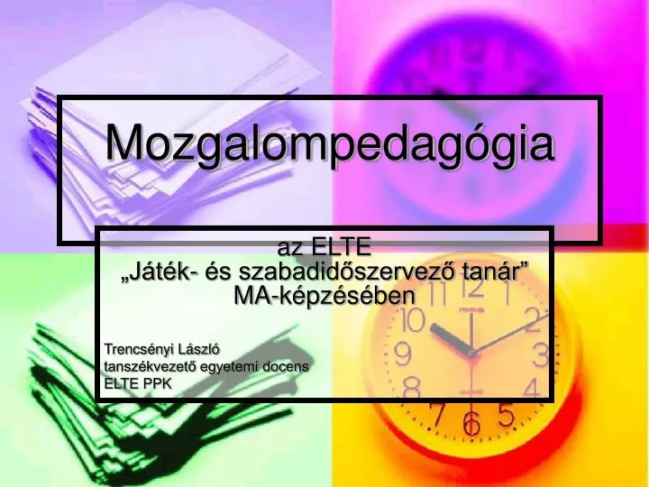 mozgalompedag gia