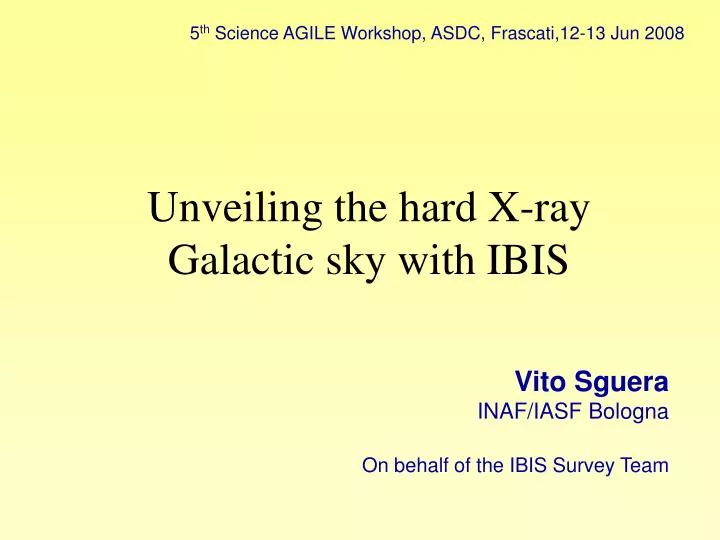 unveiling the hard x ray galactic sky with ibis