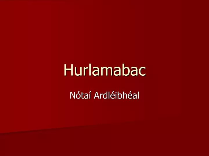 hurlamabac