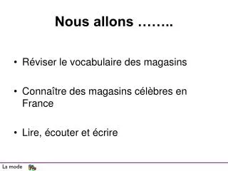 nous allons