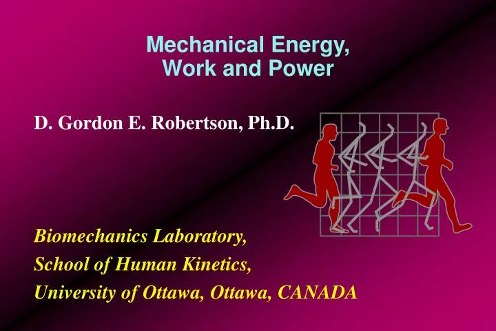 mechanical energy work and power