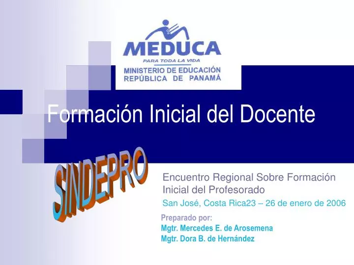 formaci n inicial del docente