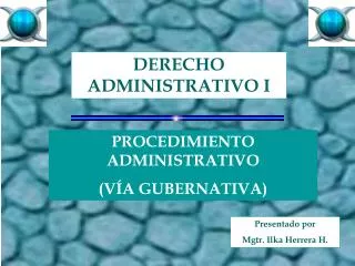 PPT - TEORIA GENERAL DEL DERECHO ADMINISTRATIVO PowerPoint Presentation ...