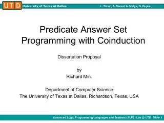 Predicate Answer Set Programming with Coinduction