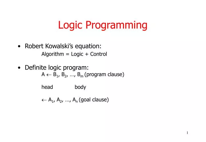 logic programming