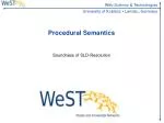 Procedural Semantics - slide 1