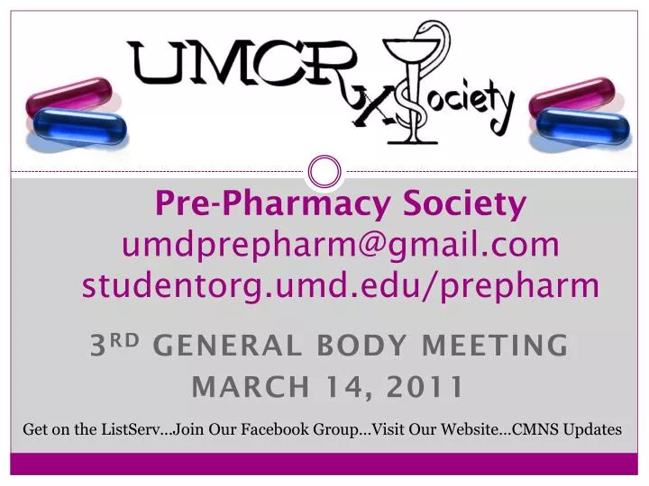 pre pharmacy society umdprepharm@gmail com studentorg umd edu prepharm