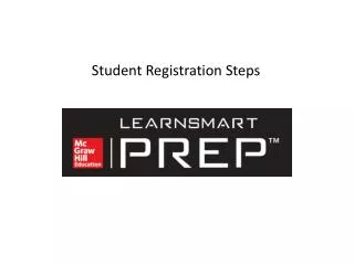 Student Registration Steps