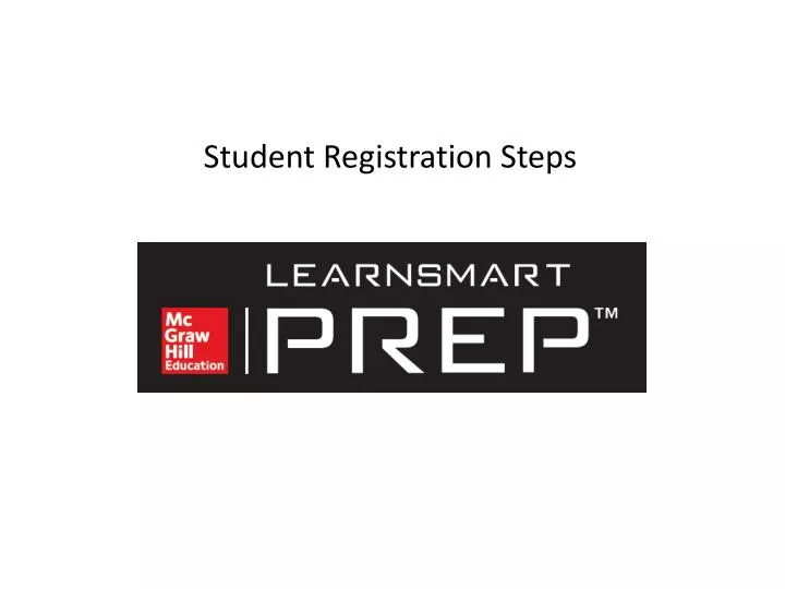 student registration steps