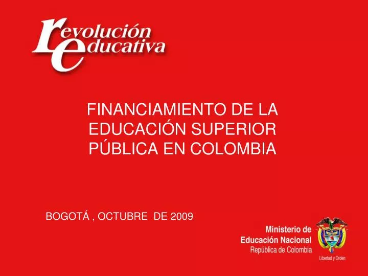 financiamiento de la educaci n superior p blica en colombia