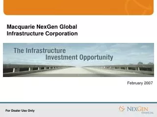 Macquarie NexGen Global Infrastructure Corporation