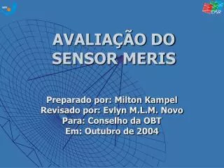 avalia o do sensor meris