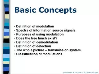 Basic Concepts