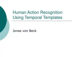 human action recognition using temporal templates