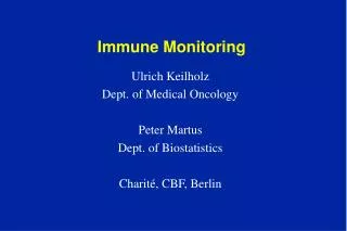 Immune Monitoring