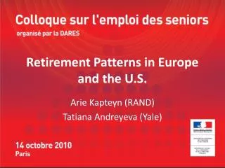 Retirement Patterns in Europe and the U.S.