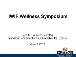 IWIF Wellness Symposium