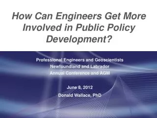 How Can Engineers Get More Involved in Public Policy Development?