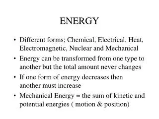 energy