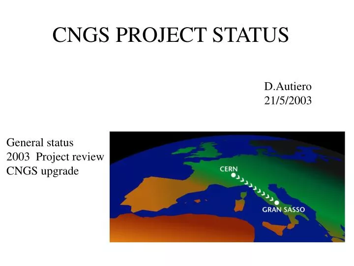 cngs project status