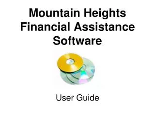 Mountain Heights Financial Assistance Software