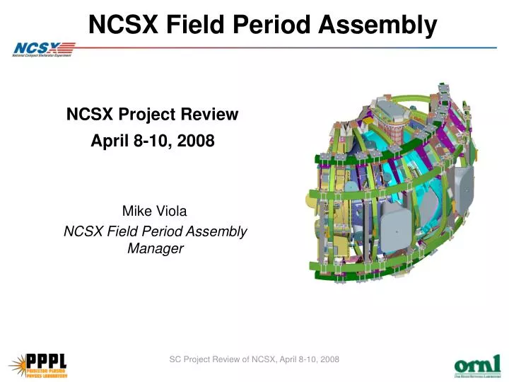 ncsx field period assembly