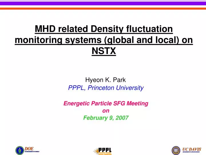 mhd related density fluctuation monitoring systems global and local on nstx