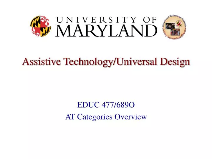 assistive technology universal design