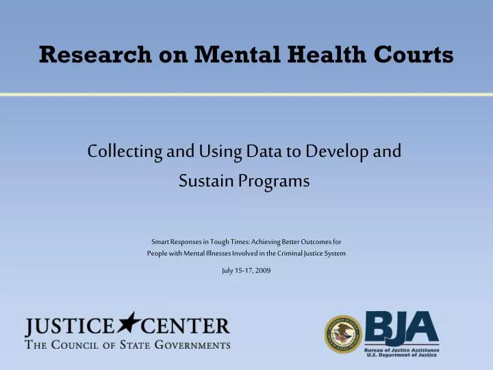 research on mental health courts