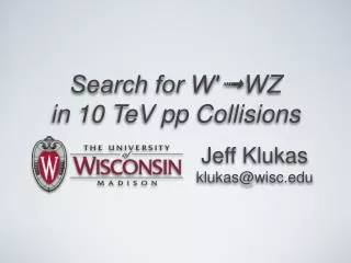 Search for W??WZ in 10 TeV pp Collisions