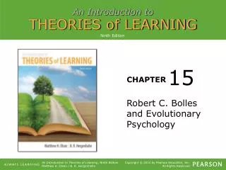 Robert C. Bolles and Evolutionary Psychology