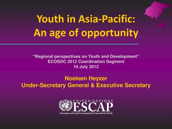 youth in asia pacific an age of opportunity