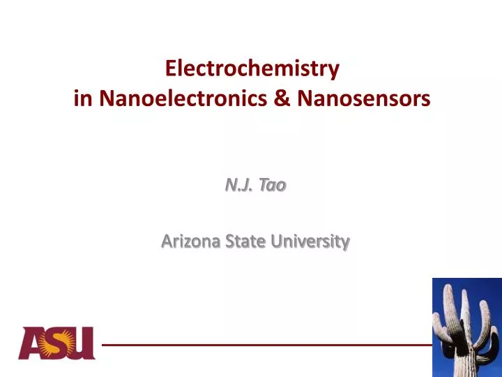 electrochemistry in nanoelectronics nanosensors