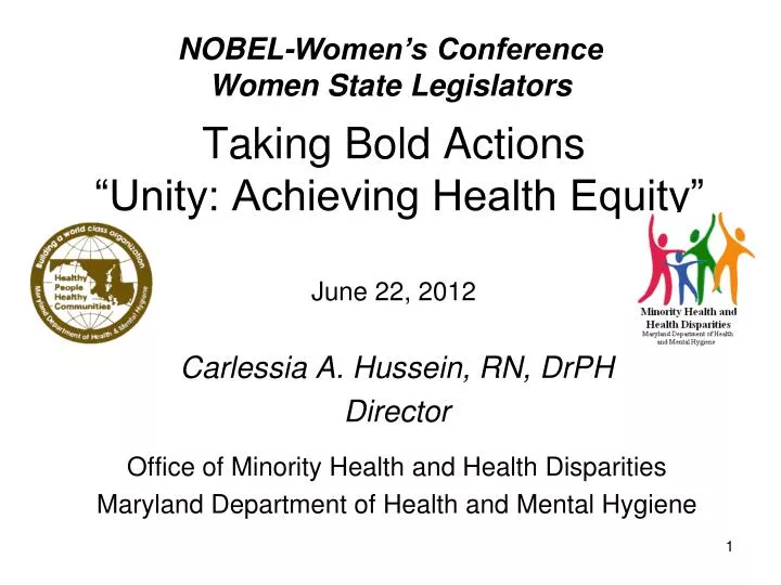taking bold actions unity achieving health equity june 22 2012