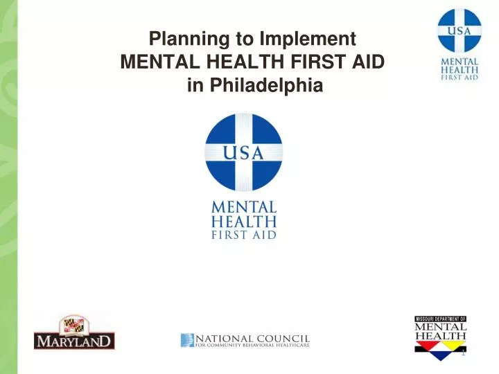 planning to implement mental health first aid in philadelphia