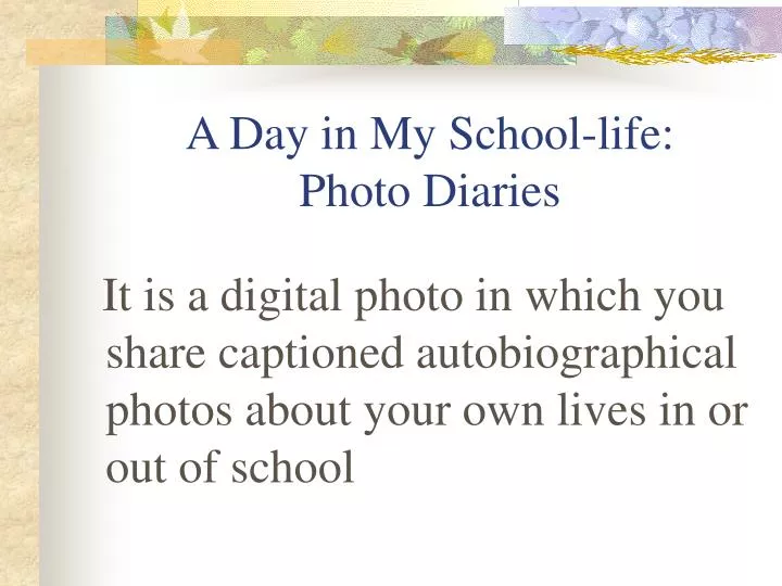 a day in my school life photo diaries