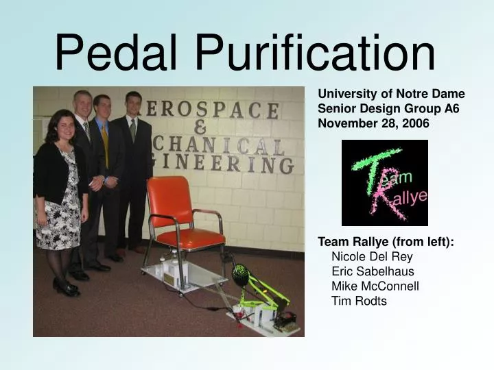 pedal purification