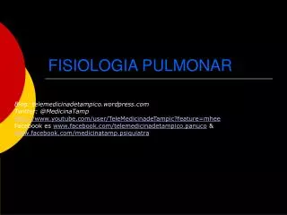 fisiologia pulmonar