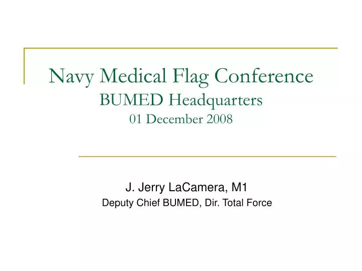 navy medical flag conference bumed headquarters 01 december 2008