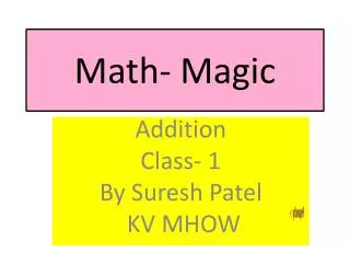 Math- Magic