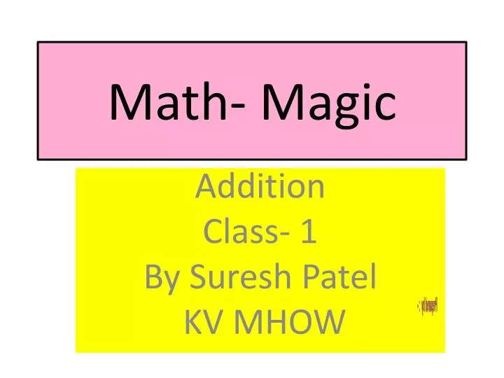 math magic