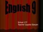 English 9 - slide 1