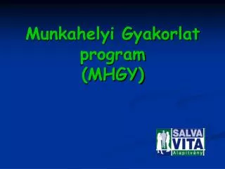 munkahelyi gyakorlat program mhgy