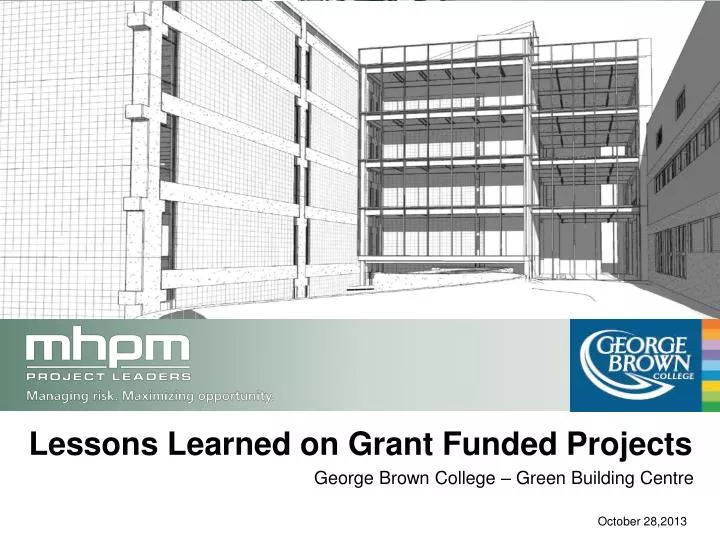 lessons learned on grant funded projects