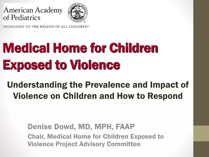 medical home for children exposed to violence