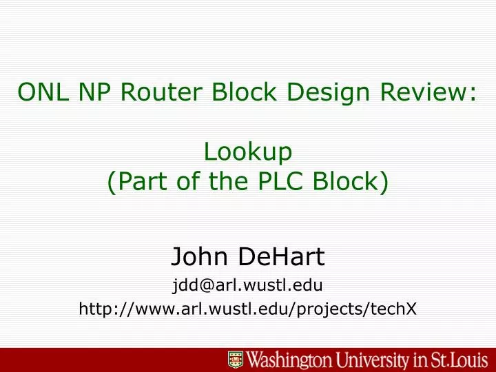 onl np router block design review lookup part of the plc block