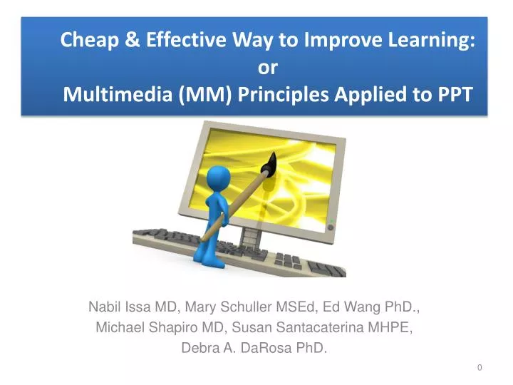 cheap effective way to improve learning or multimedia mm principles applied to ppt